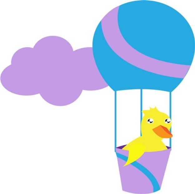Picture of Hot Air Duck SVG File