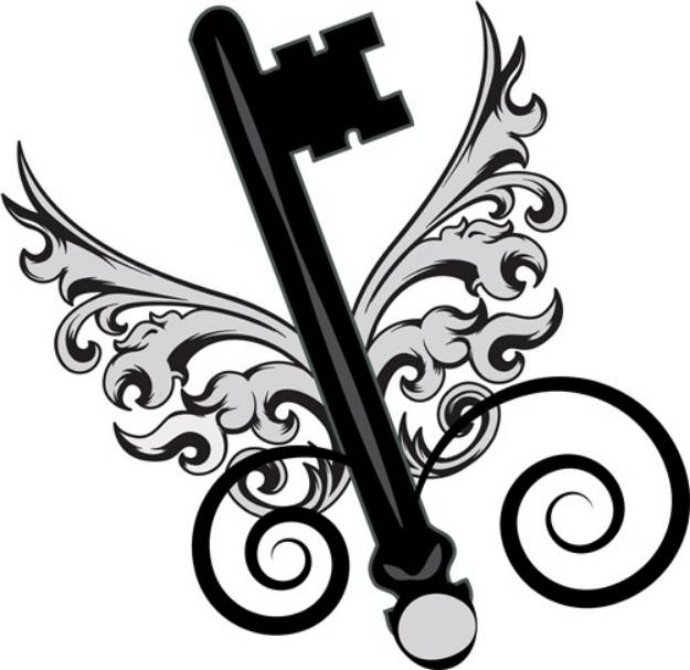 Picture of Steampunk Key SVG File