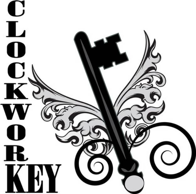 Picture of Clockwork Key SVG File