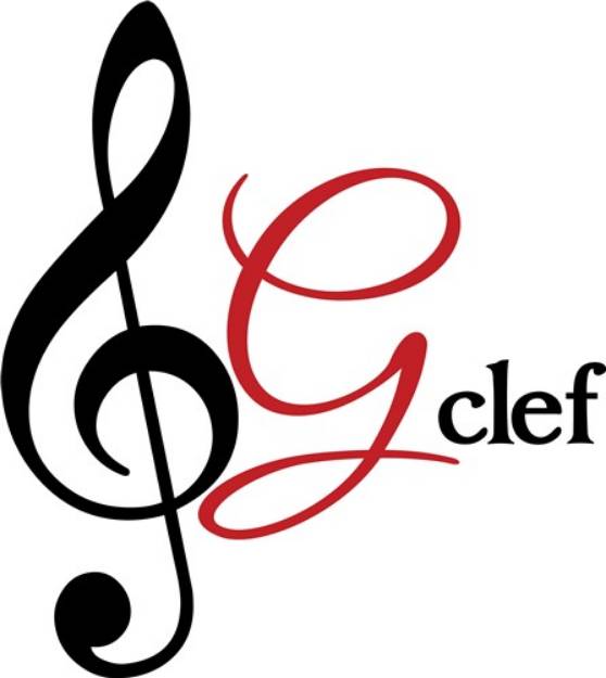 Picture of G-Clef SVG File