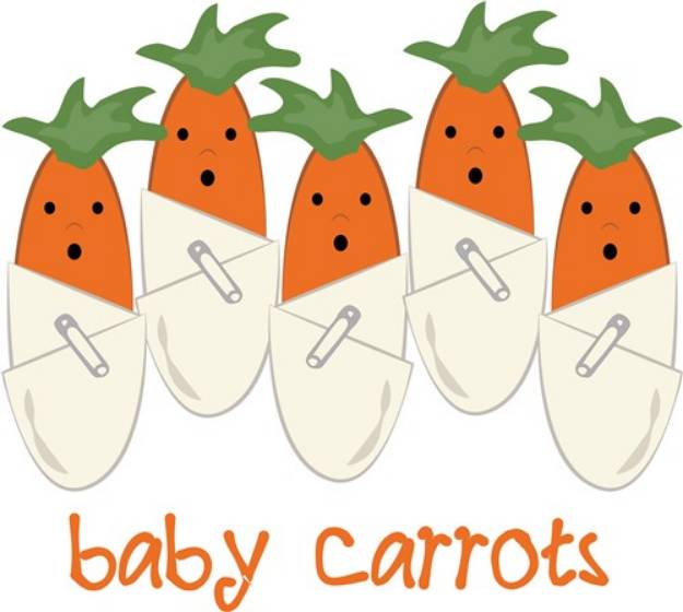 Picture of Baby Carrots SVG File