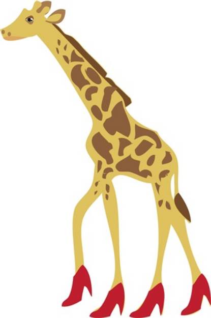 Picture of Heeled Giraffe SVG File