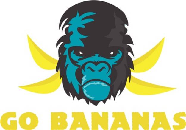 Picture of Go Bananas SVG File