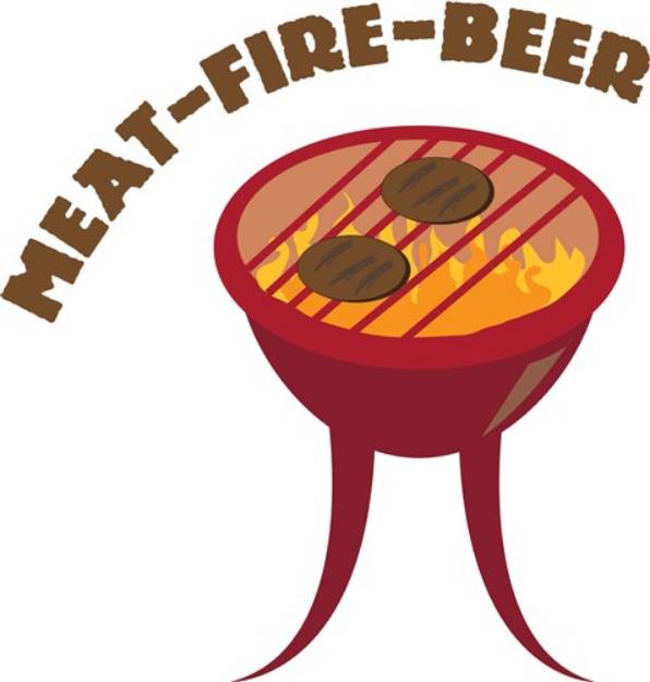 Picture of Meat Fire Beer SVG File