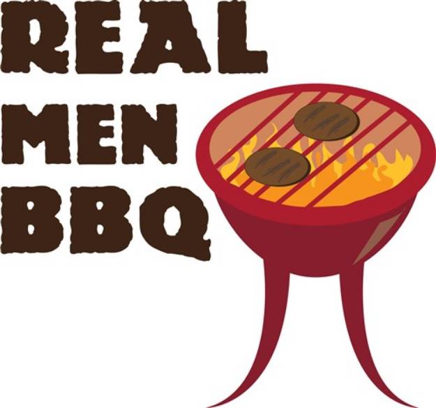 Picture of Real Men BBQ SVG File