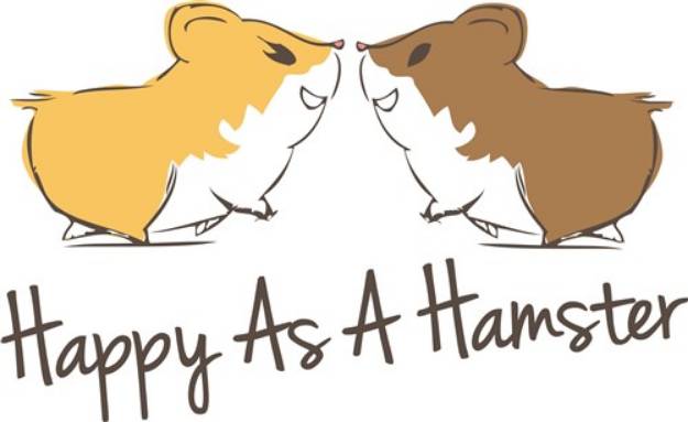 Picture of Happy Hamster SVG File