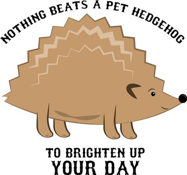 Picture of Nothing Beats a Hedgehog SVG File
