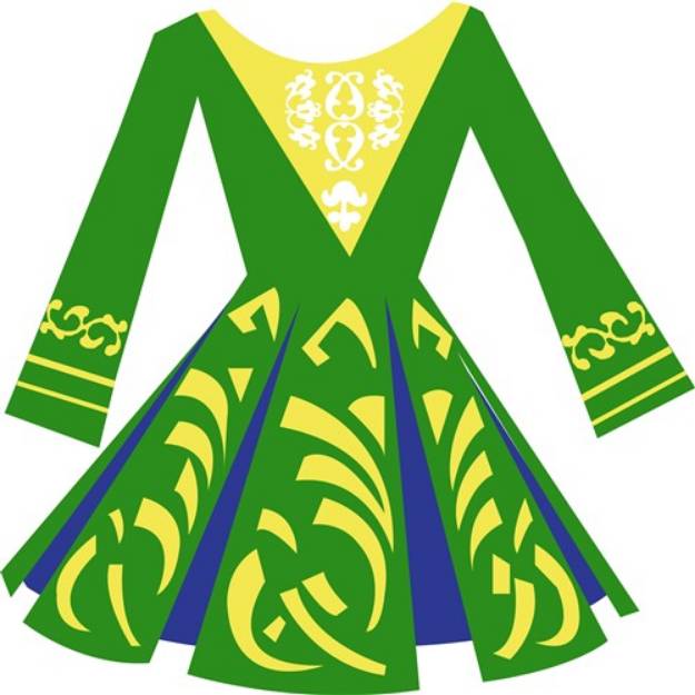 Picture of Celtic Dance Dress SVG File
