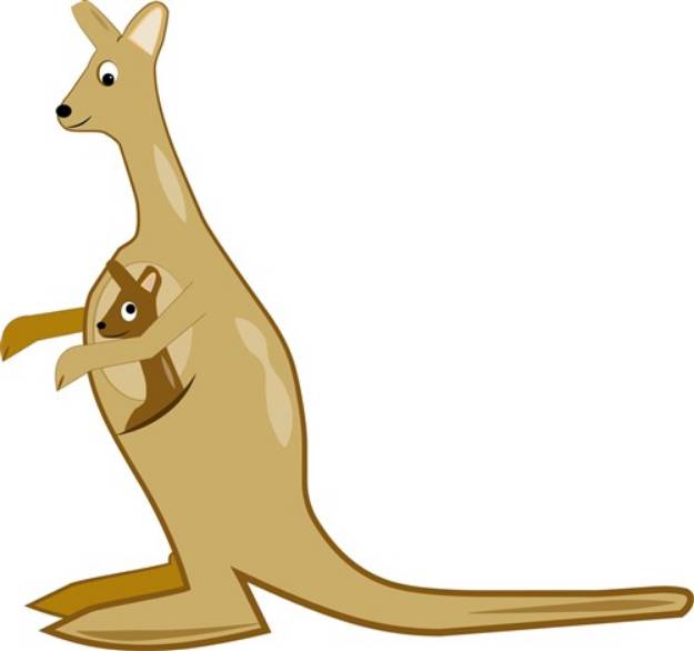 Picture of Mama Kangaroo SVG File