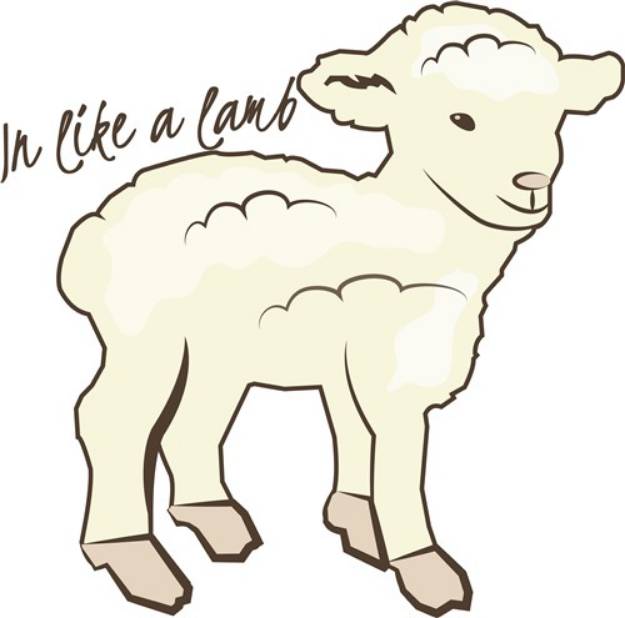 Picture of In Like a Lamb SVG File
