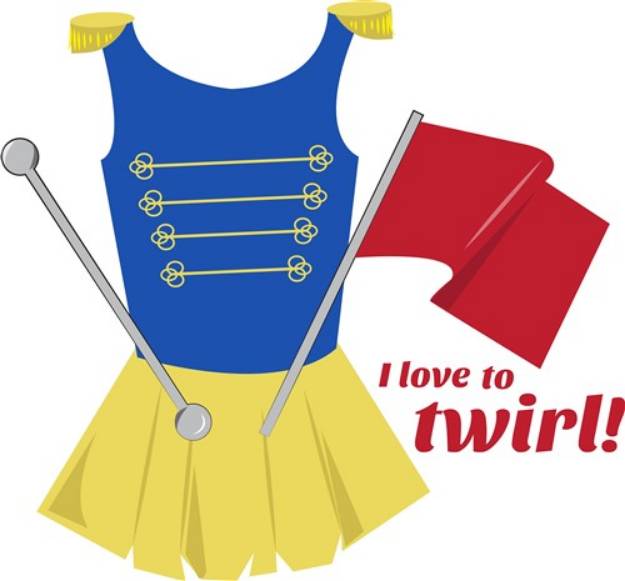 Picture of Love to Twirl SVG File