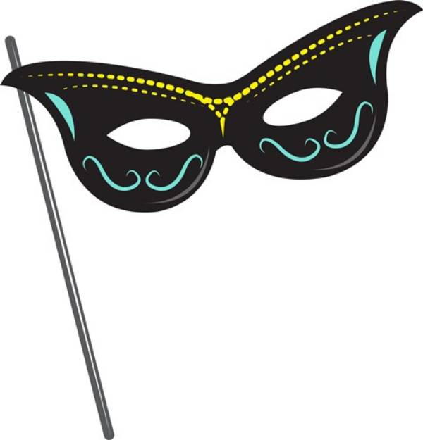 Picture of Hand Held Mask SVG File
