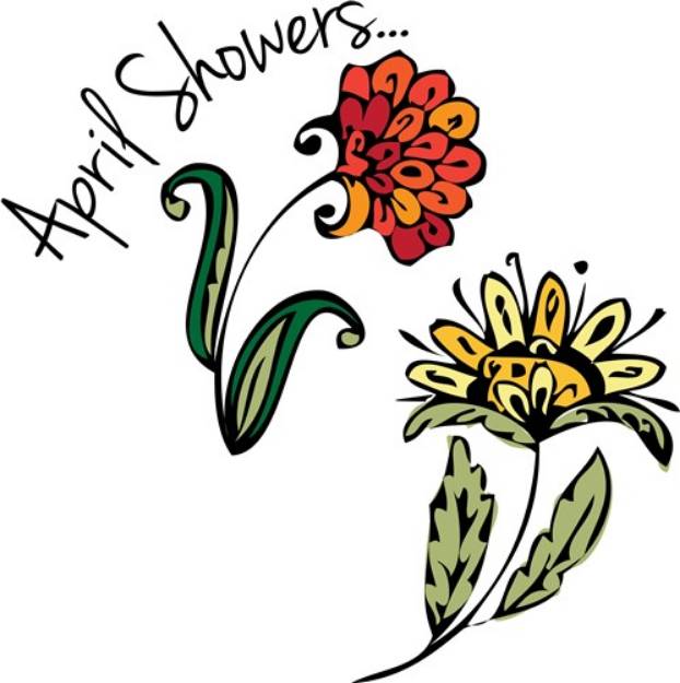 Picture of April Showers SVG File