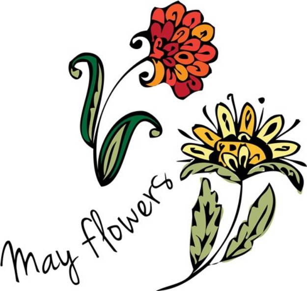 Picture of May Flowers SVG File