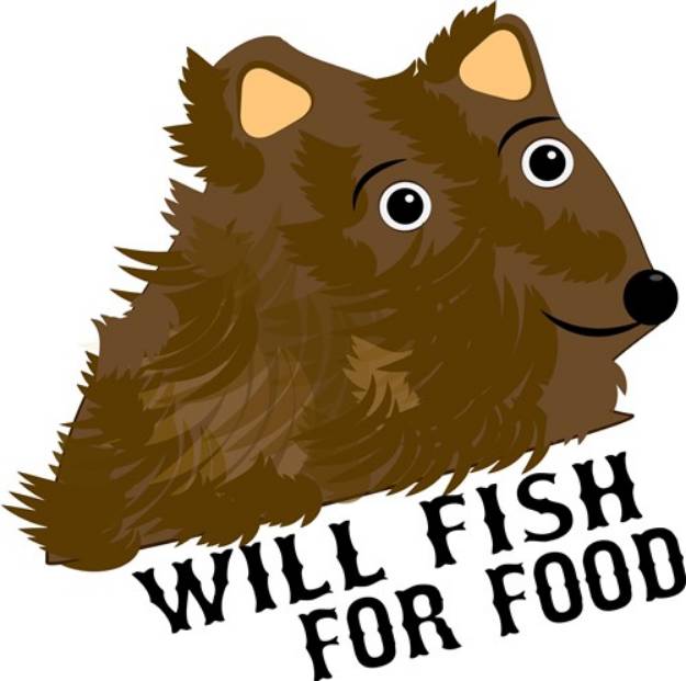 Picture of Will Fish For Food SVG File