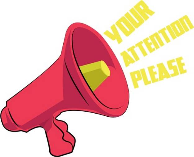 Picture of Your Attention Please SVG File