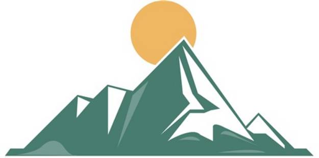 Picture of Sunrise Mountain SVG File