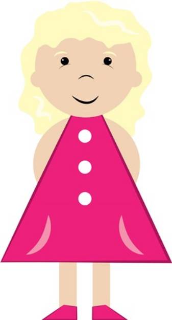 Picture of Blonde Girl SVG File