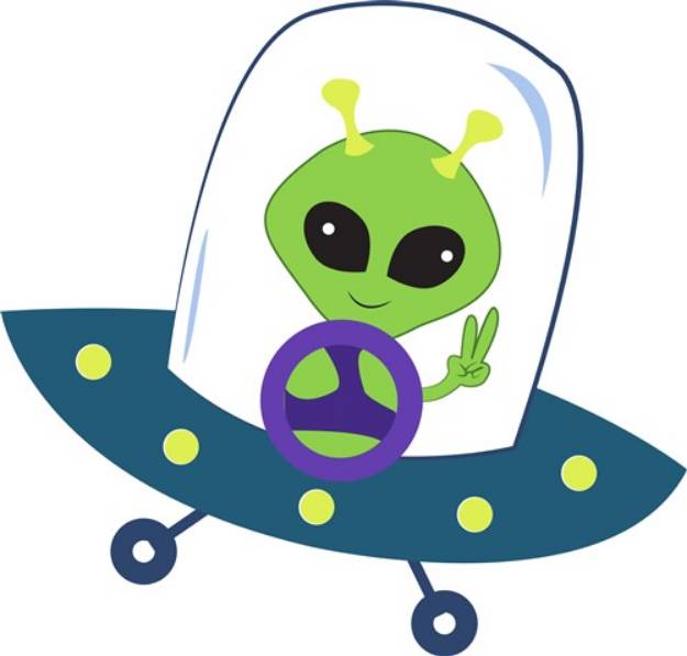 Picture of Space Alien SVG File