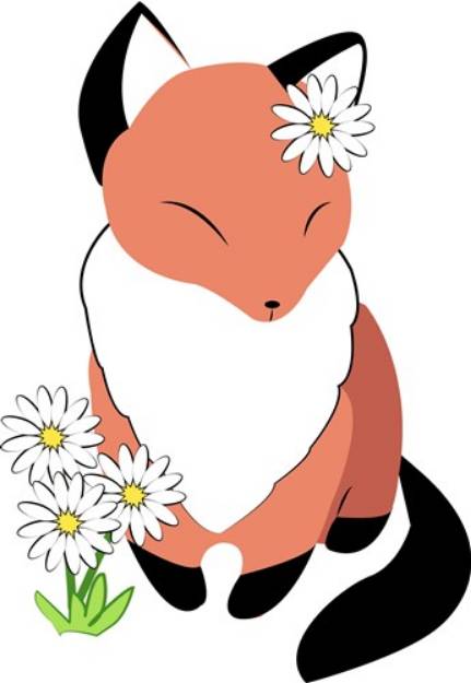 Picture of Fox Daisy SVG File