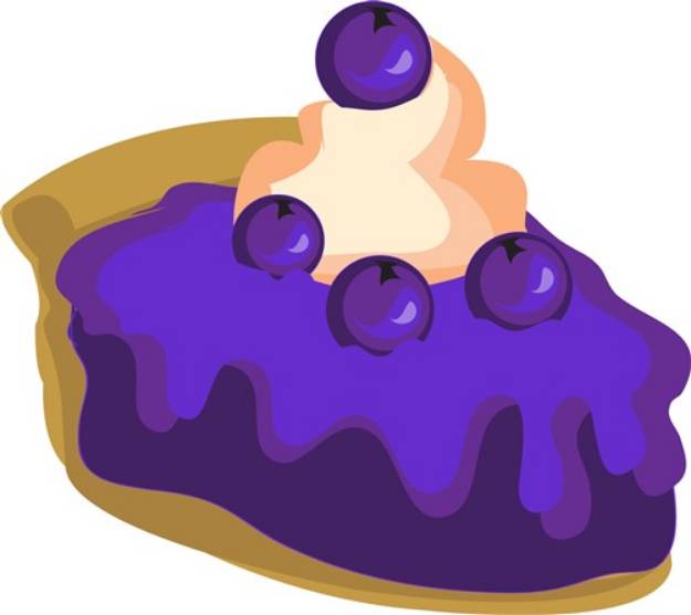 Picture of Blueberry Pie SVG File