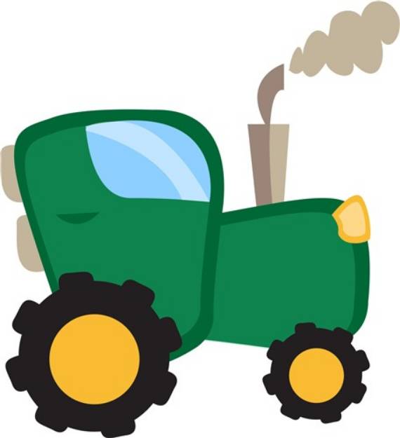 Picture of Farm Tractor SVG File