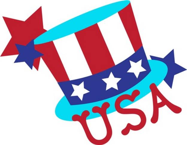 Picture of USA Hat SVG File