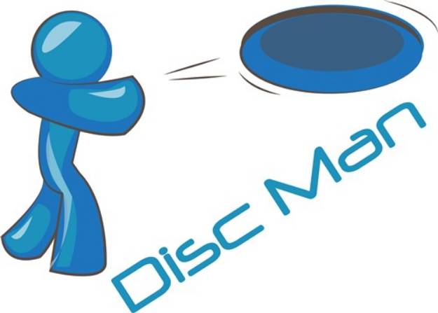 Picture of Disc Man SVG File