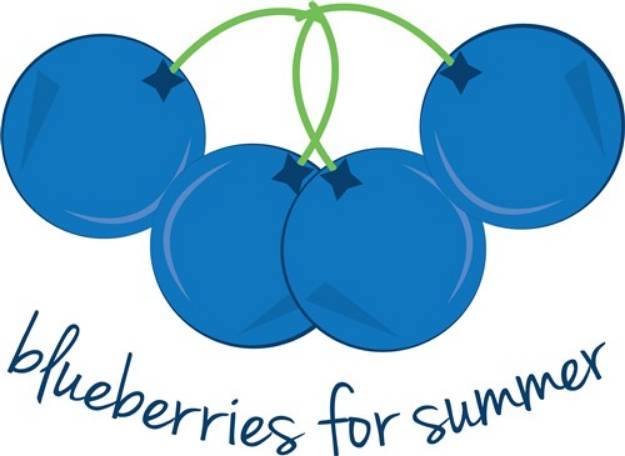 Picture of Blueberries for Summer SVG File