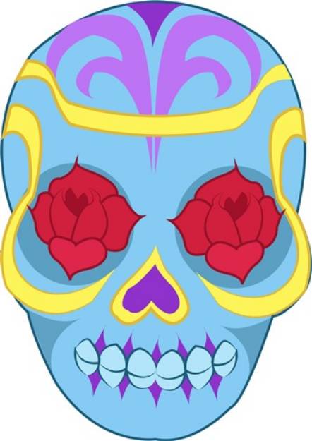 Picture of Muertos Skull SVG File