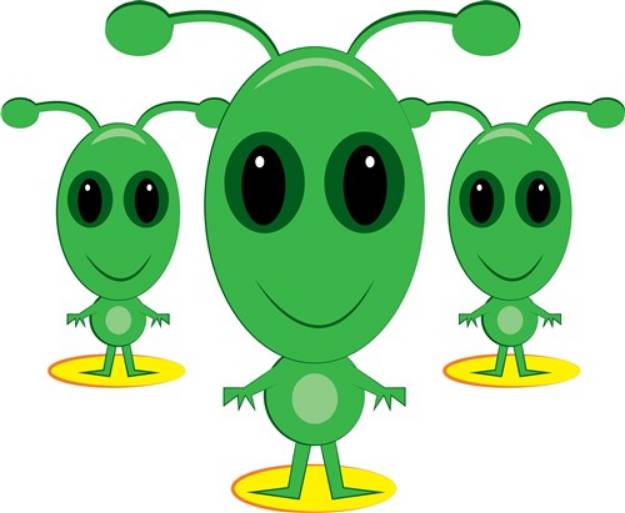 Picture of Space Aliens SVG File