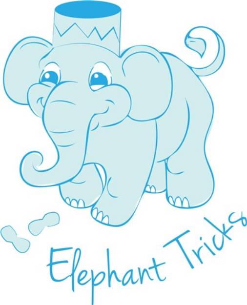 Picture of Elephant Tricks SVG File