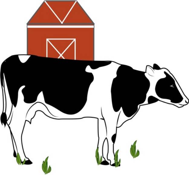Picture of Farm Cow SVG File
