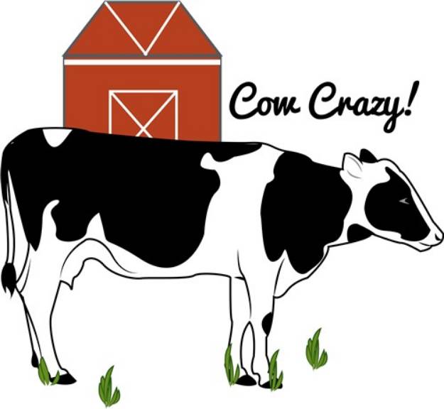 Picture of Cow Crazy! SVG File