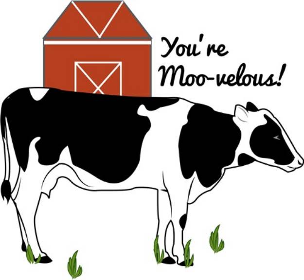 Picture of Youre Moo-velous! SVG File