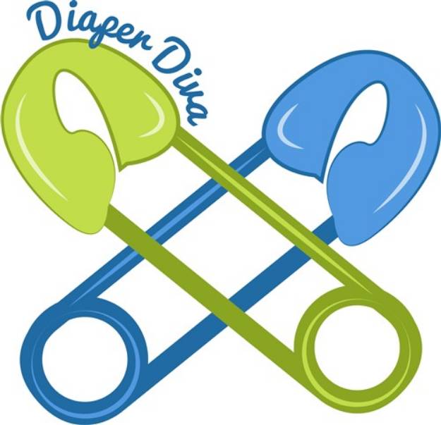 Picture of Diaper Diva SVG File