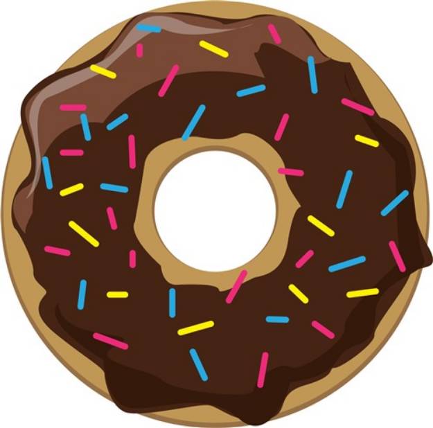 Picture of Sprinkle Donut SVG File