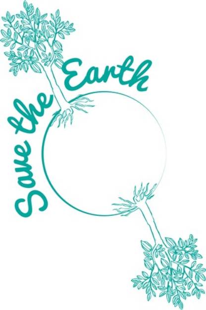 Picture of Save the Earth SVG File