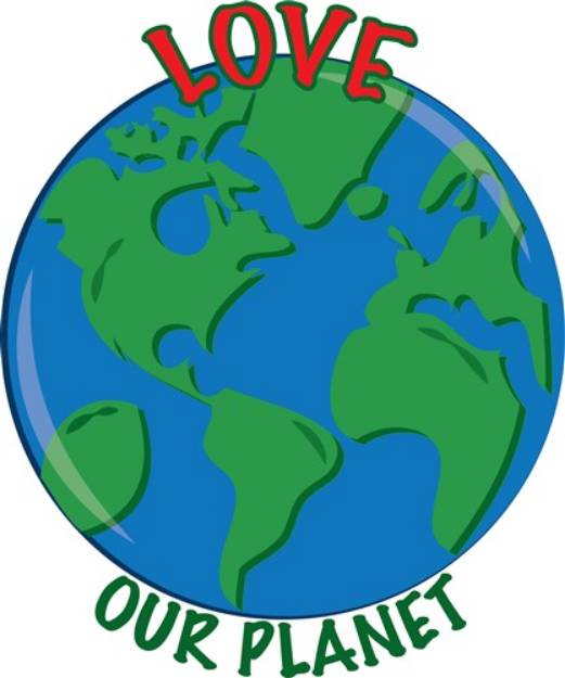 Picture of Love Our Planet SVG File