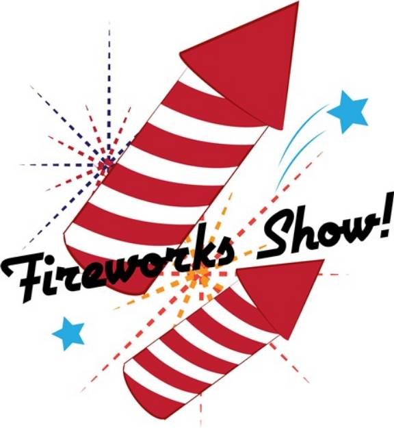 Picture of Fireworks Show! SVG File