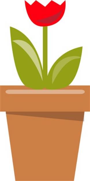 Picture of Tulip Pot SVG File