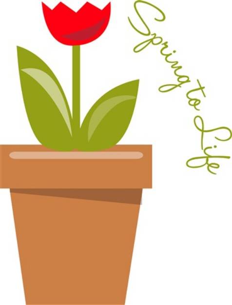Picture of Spring to Life SVG File