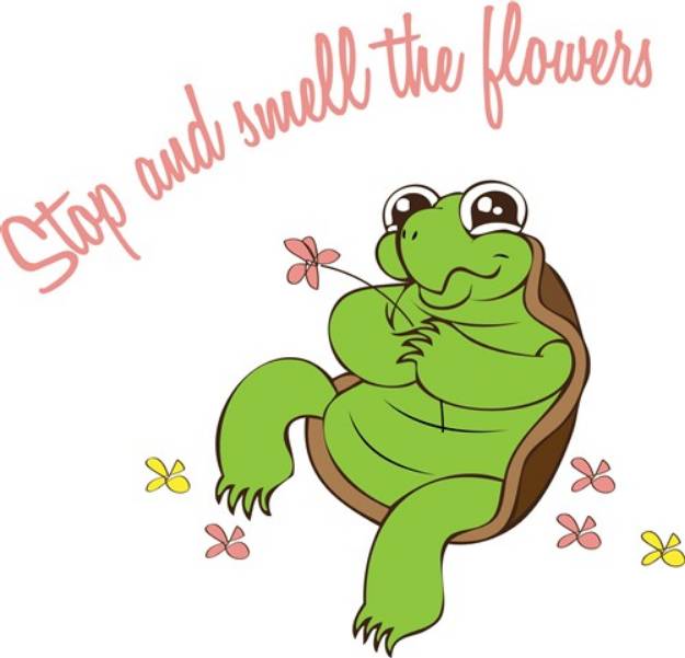 Picture of Smell the Flowers SVG File