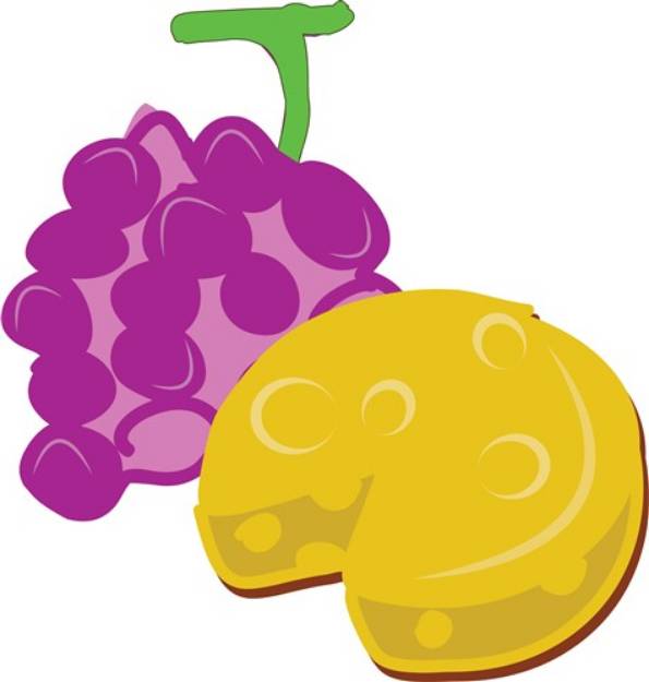 Picture of Grape Cheese SVG File