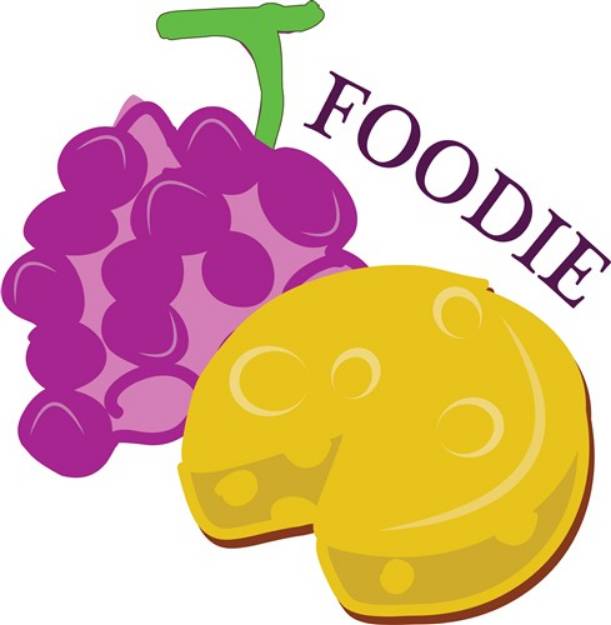 Picture of Foodie Grape Cheese SVG File