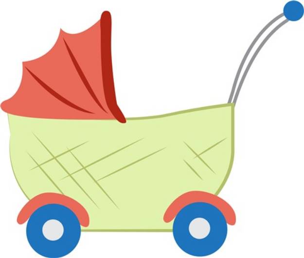 Picture of Baby Stroller SVG File