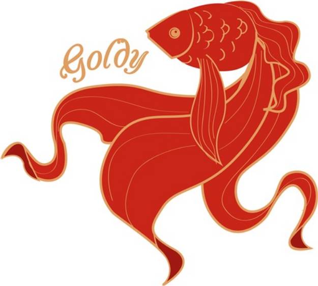 Picture of Goldy Koi SVG File