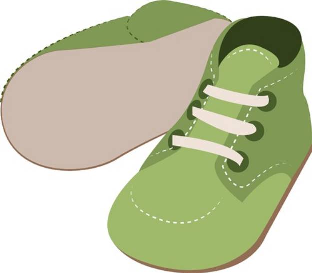Picture of Baby Shoes SVG File