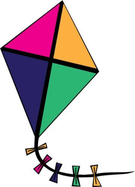 Picture of Flying Kite SVG File