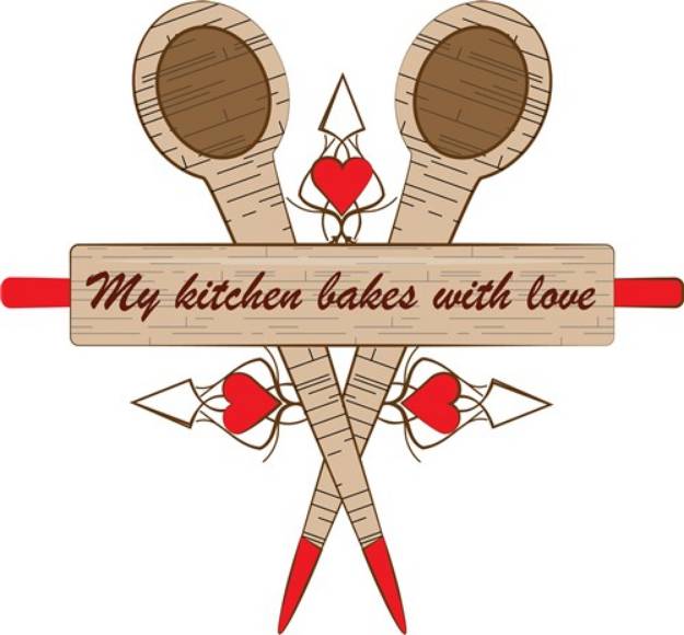 Picture of Bakes with Love SVG File